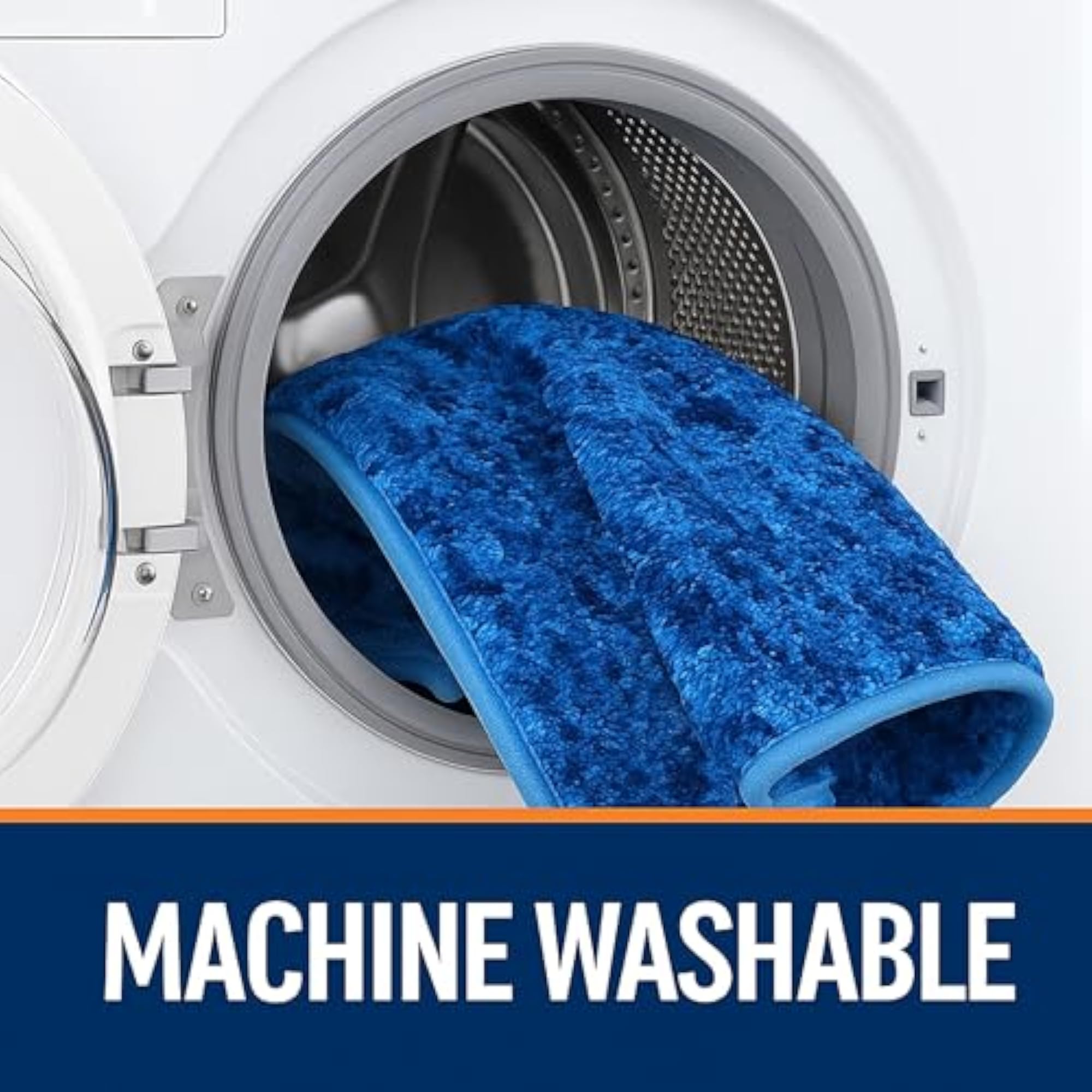 Ultra Absorbent Microfiber Bath Mat, Non-Slip Backing