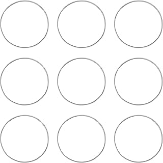 Pandahall 100Pcs Brass Multi-Purpose O Ring 30mm Hollow Charms Pendants for Earrings Necklaces Bracelets Creations Resin DIY(Silver)