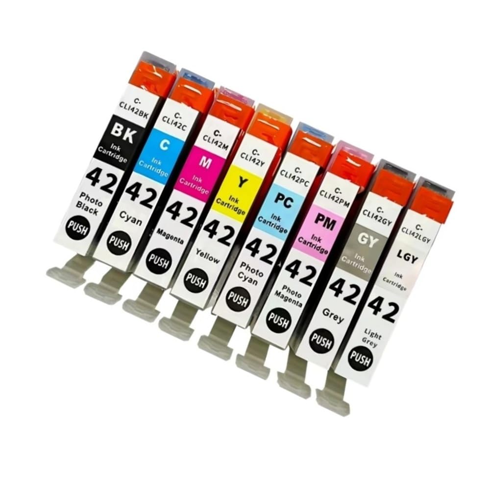 CLI-42 8 Couleurs avec Puce adaptée for Canon Pixma Pro-100