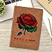 Leather Notebook for Men Women Vintage Malawi Malawian Flag Rose Flower Notepad Lined 100 Pages A5 Ruled Sketchbook Journal for Drawing Writing Note Taking Travel Diary for Business Work College