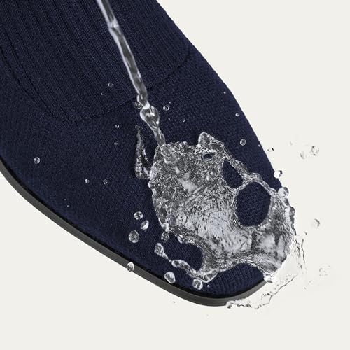 VIVAIA Tara Pro Women's Water Repellent Wool Knee-High Boots Slip on Square-Toe Booties 1.18'' Block Heel Booties Lady Dress Short Winter Fall Boots2