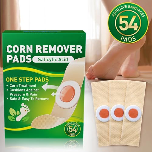 Image of Corn Remover, 54 Packs Corn Removers for Feet, Corn Removers for Toes, Corn Removal for Foot Corn Plasters for Feet