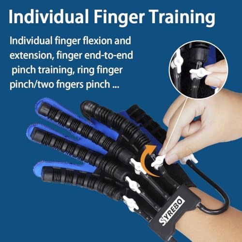 Image of KuMed Syrebo Robotic Rehabilitation Hand Gloves for Paralysis Patients Model C10 Right Hand (Child 9 Yr)