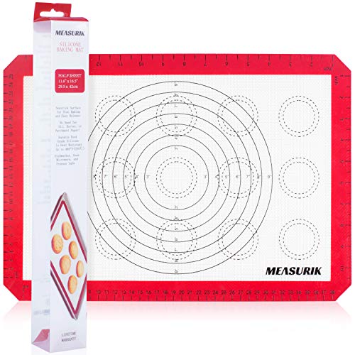 Silicone Macaron Baking Mat - Single Non-Stick 11 5/8''(W)16.5''(L) US Half Size Baking