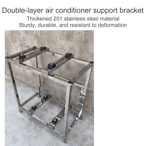Support de climatiseur réglable en acier inoxydable pour mini split dual - 4