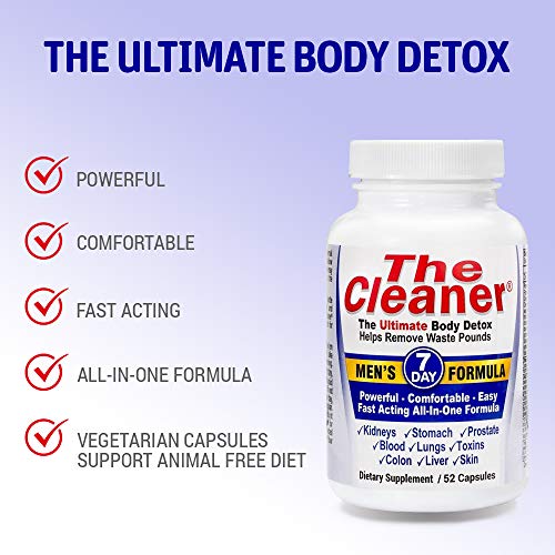 Century Systems The Cleaner 7Day Men's Formula Ultimate Body Detox (52 Capsules) #TOP5