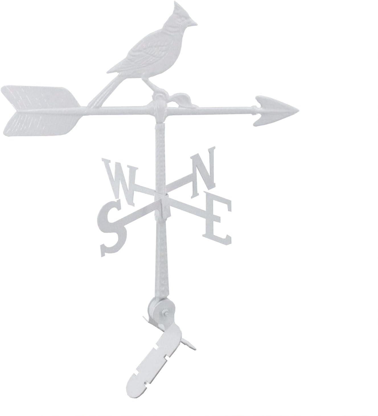 Montague Metal Products - 24″ Aluminum Cardinal Weathervane - 6 Colors Available - Outdoor Windvane - Roof Metal Decor - Mount Included (4 to Choose from) - Hand Cast Aluminum Weathervane