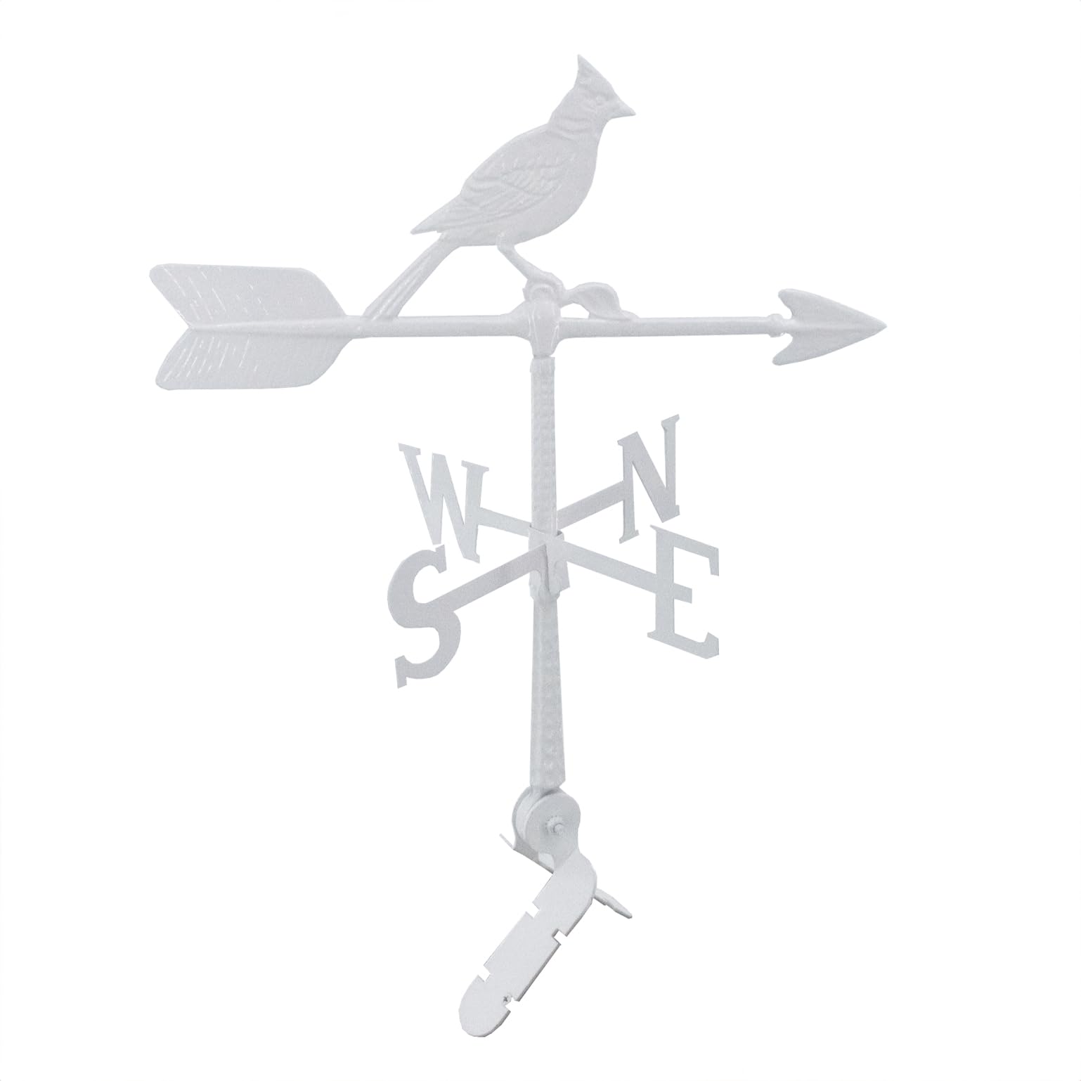 Montague Metal Products - 24? Aluminum Cardinal Weathervane - 6 Colors Available - Outdoor Windvane - Roof Metal Decor - Mount Included (4 to Choose from) - Hand Cast Aluminum Weathervane