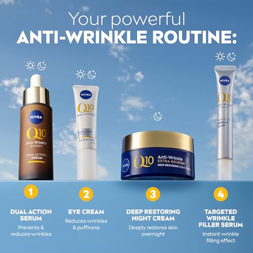 NIVEA Q10 Anti-Falten Extra Nourish Deep Restoring Nachtcreme, 50 ml – Ansicht 4