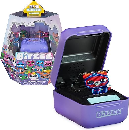 Bitzee Interactive Toy Digital Pet and Case with 15 Animals Inside, Virtual Electronic Pets React to Touch, Kids Toys for Girls Boys Purple 6067790