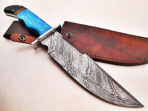 KE-0211-HK Custom Handmade Damascus Knives-13.78