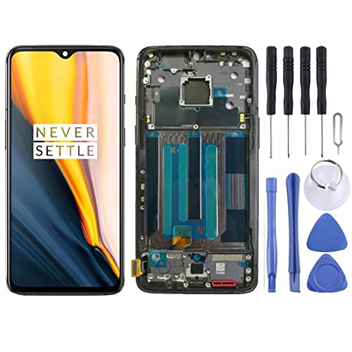 Écran LCD et Digitizer Assemblée OnePlus 7 avec Cadre Gris Bloc Complet