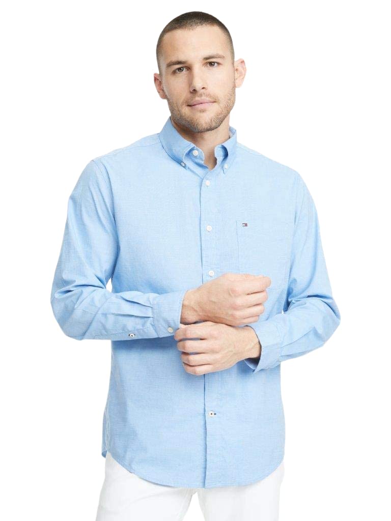 Tommy Hilfiger Men's Long Sleeve Casual Button Down Shirt in Classic Fit