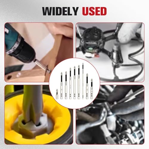Image of High Magnetic Screwdriver Drill Bit Set, 2025 New Upgraded Anti Slip Strong Magnetic Electric Screwdriver Set Alloy Steel for Impact Driver (9 Pcs)