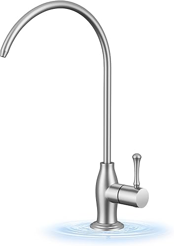 Miniatura 8 de WEWE Grifo de cocina de oro cepillado con rociador desplegable RV grifo de cocina de latón de acero inoxidable de una sola manija con placa