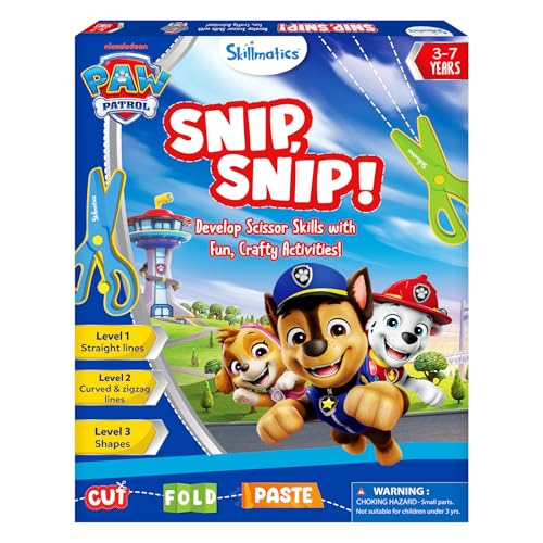 Skillmatics Scissor Skills Preschool Activity Book Snip Snip PAW Patrol
