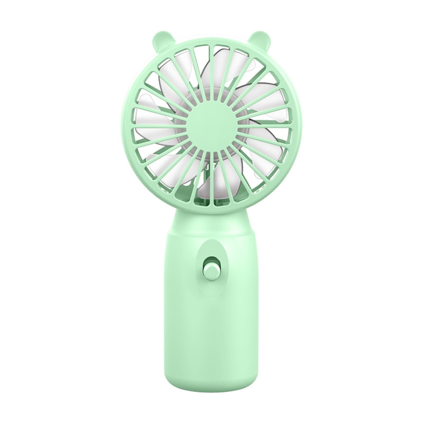 Handheld Fan - Rechargeable Pocket Fan, Portable Fan for Travel, Lightweight Small Desk Fan for Commute Office (Green)
