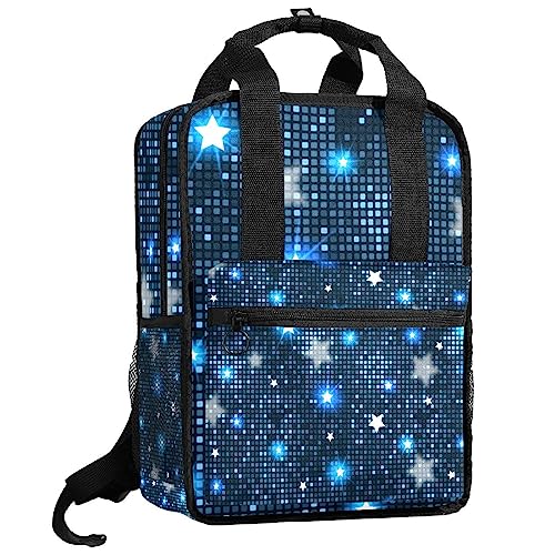 Sac à dos enfants pour l'école au motif étoiles bleues