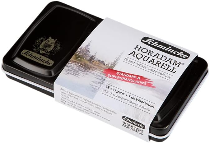 Schmincke HORADAM AQUARELL - Godet 1/2 Di 672 Marrón Caoba (Marrone Mogano) - Colore Ad Acquerello Granuloso Made In Germany