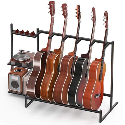Guitar Stand, Guitar Rack for Multiple Guitars,Guitar Holder for Bass, Banjo,Acoustic Guitar Display...
