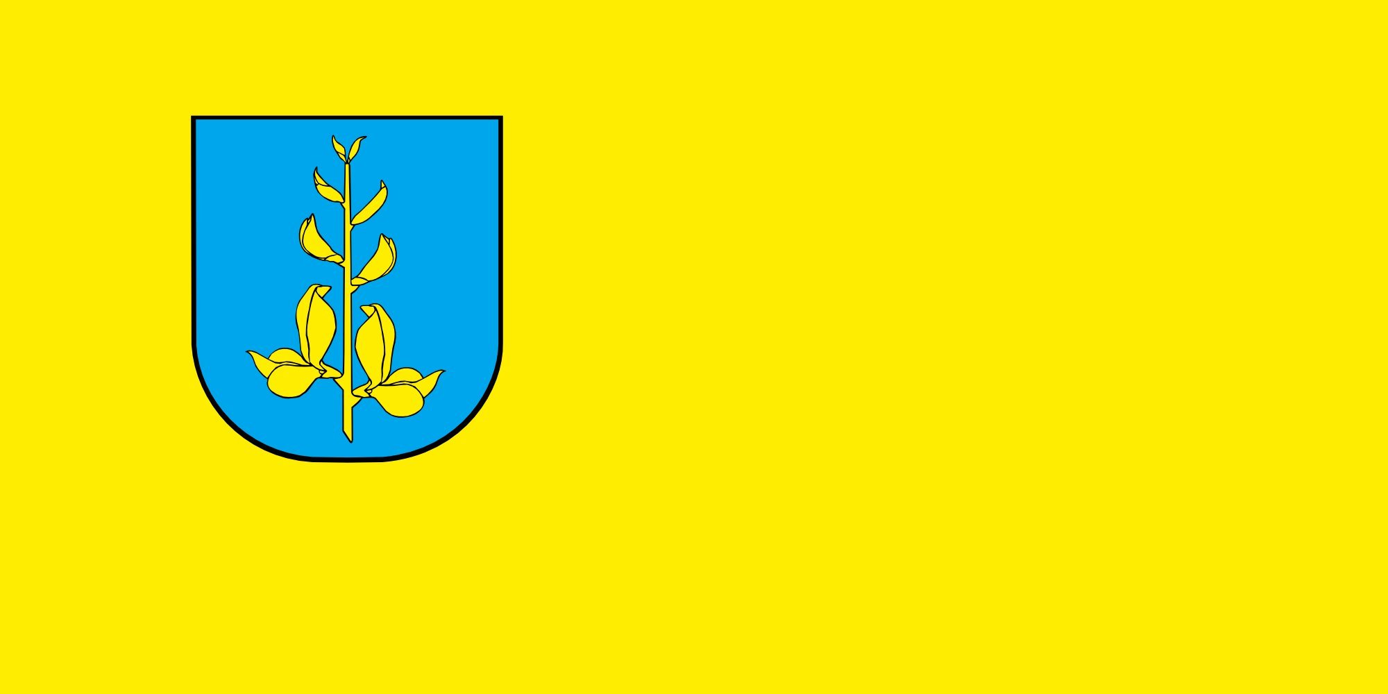 Drapeau XL Ližnjana officiel de la municipalité en grand format