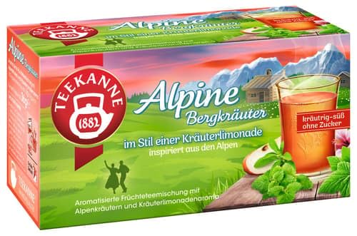 TEEKANNE Alpine Bergkräuter Kräutertee mit alpinen Kräutern Harmonisch & Aromatisch Wohltuender Kräutergenuss TEEKANNE Qualität