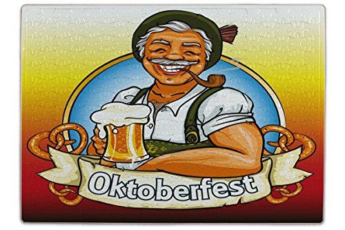 Preisvergleich Produktbild LEotiE SINCE 2004 Puzzle Weltenbummler Oktoberfest Bedruckt 120 Teile