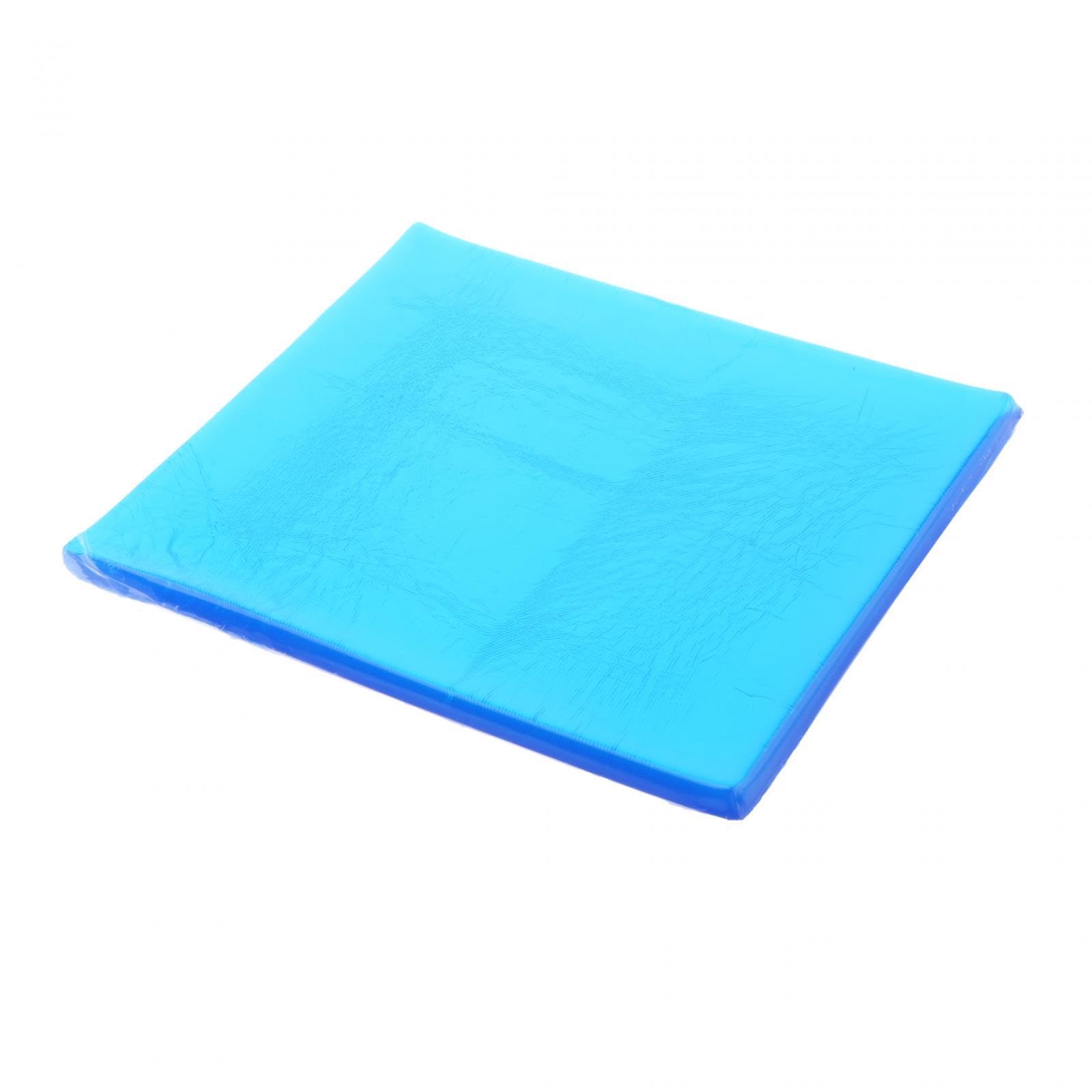 Cuscino Gel Sella Morbida Raffreddante Antishock Comfort Personalizzabile Adatto per cicletta Bici Auto Camion Terrazzo Cortile, Blu 25 cm x 25 cm x 2 cm