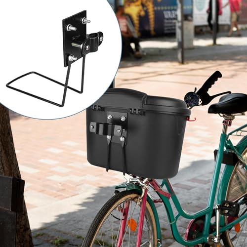 Fonowx Fahrradkorb-Adapter, Fahrradkorb-Frontmontage, Fahrradkorb-Stützhalterung, Fahrradkorb-Halterung, L-Halterung 1,5 bis 3 cm