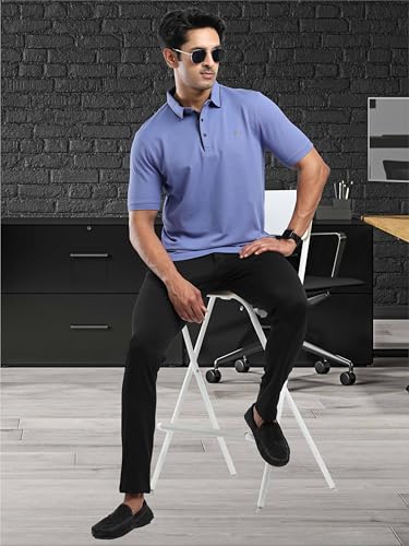 Image of STELLERS Men's Premium Softberry Pique Polo T-Shirt | Feather Touch Feel |Regular Fit| Odour Resistant| Anti-Static| Wrinkle Free | Quick Dry | Stretchable | Lightweight | Sweat-Proof