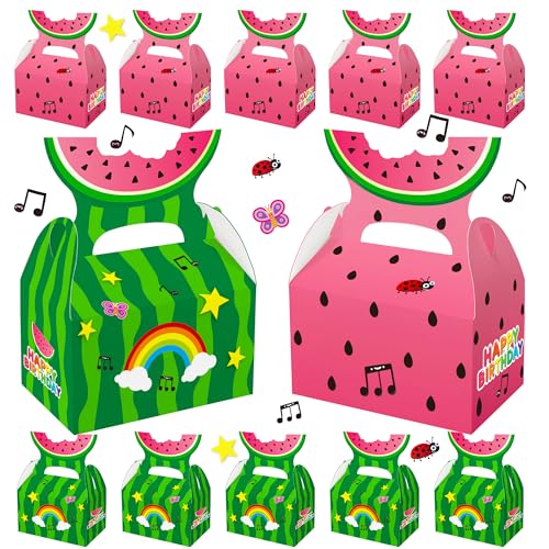 Cartoon Melon Birthday Party Supplies Goodie Bags 16 Pcs, Candy G...