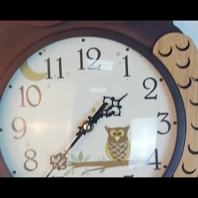 Amazon.co.jp: 振り子時計 木製 ふくろう 壁掛け時計 3D