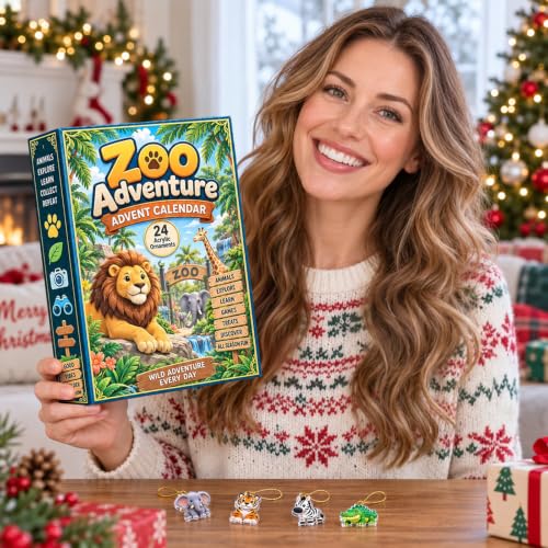 Animal Advent Calendar 2026 Zoo Countdown Calendar Christmas Ornaments - image 4