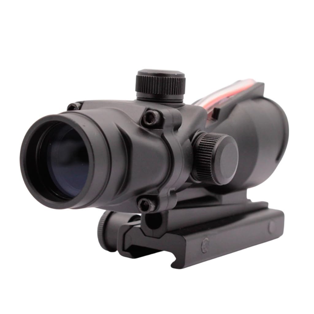 Arsenic Argon AS30GX Visor Red Dot 1x30, Fibra Óptica, Negro, Aluminio, Estilo ACOG, Montaje Picatinny, 30mm, para Airsoft