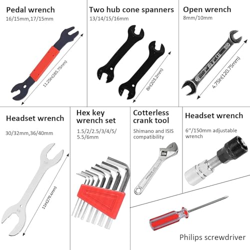 Recopilación y reviews de Kit herramientas bicicletas pinzas llaves dados Top diez. 14 Imagen adicional