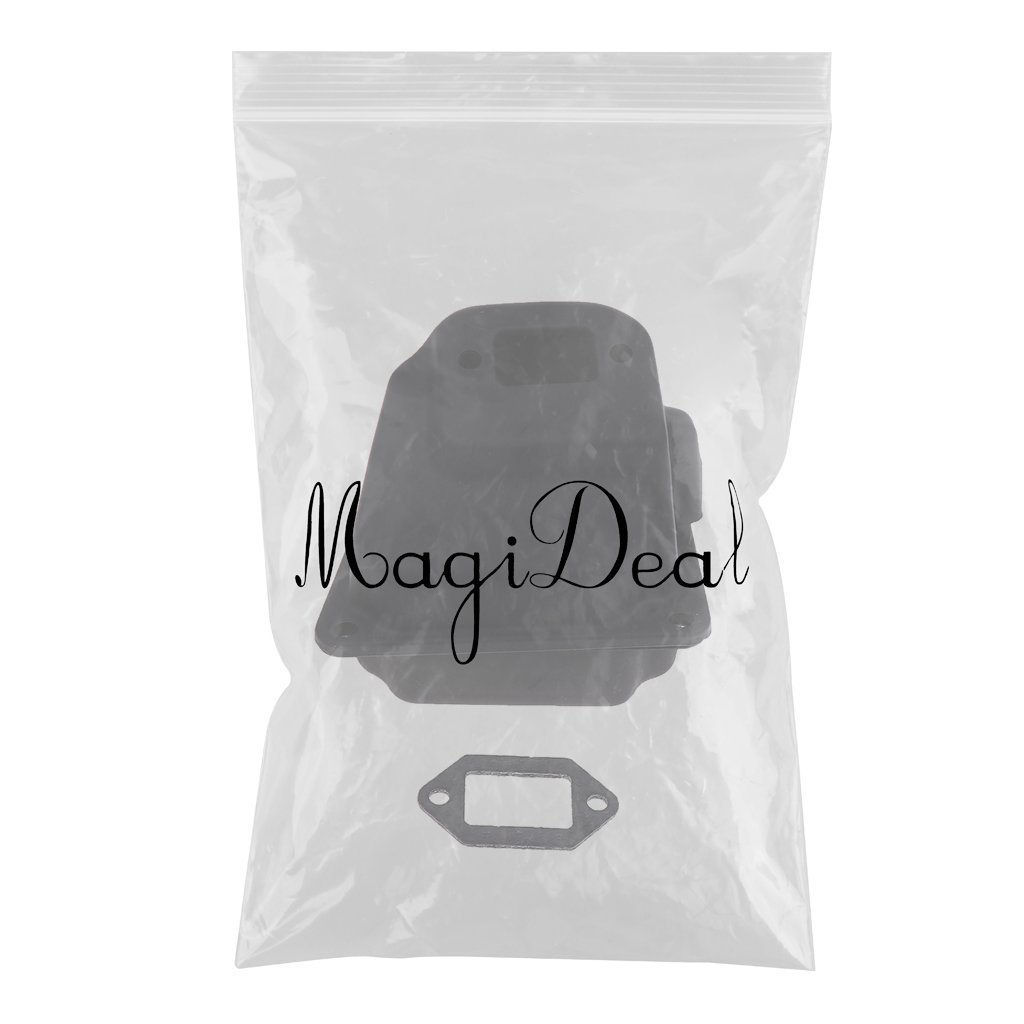 MagiDeal Silencieux D'échappement Joint Double Pot pour STIHL 038 380 MS380 MS381 038AV