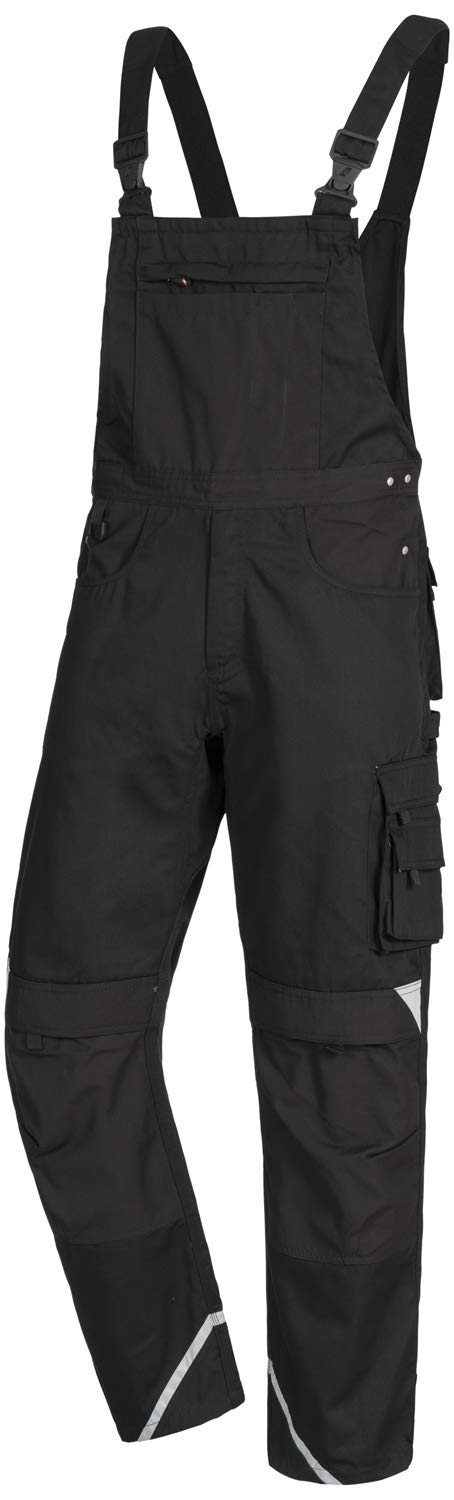 NITRAS Motion Tex Plus 7620 spodnie cargo - ogrodniczki do pracy - czarne - 54