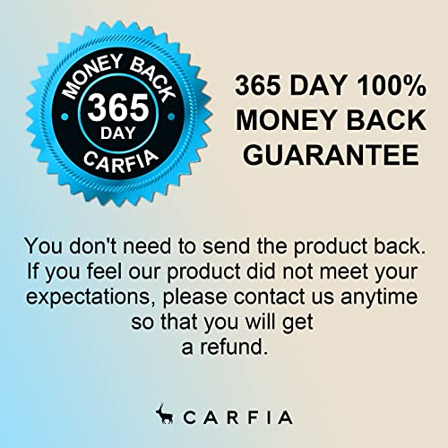 Image of CARFIA Blue Light Blocking Glasses - Anti-Fatigue Computer Gaming Glasses Prevent Headaches Lightweight Eyeglasses Frame