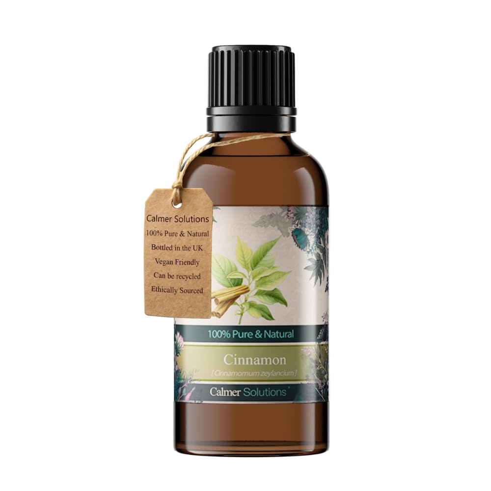 Calmer Solutions Clear Yellow Cinnamon Leaf 100% Pure Essential Aromatherapy Oil 50Ml