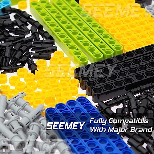 Image of SEEMEY 430Pcs Beams-Pins-axle- Panel Parts Set Compatible LEGO-Technic
