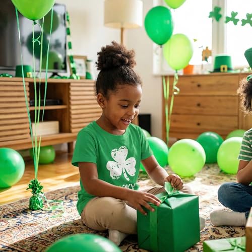 Image of Kids St. Patrick's Day Shirt Boys and Girls Green T-Shirt Clothing 4-12 Years