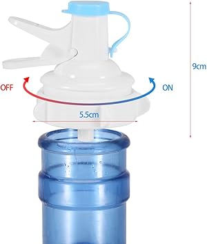 Manual Water Bottle Pump, 5 Gallon Water Bottle Jug Pump, Drinking Water Spout Dispenser with
