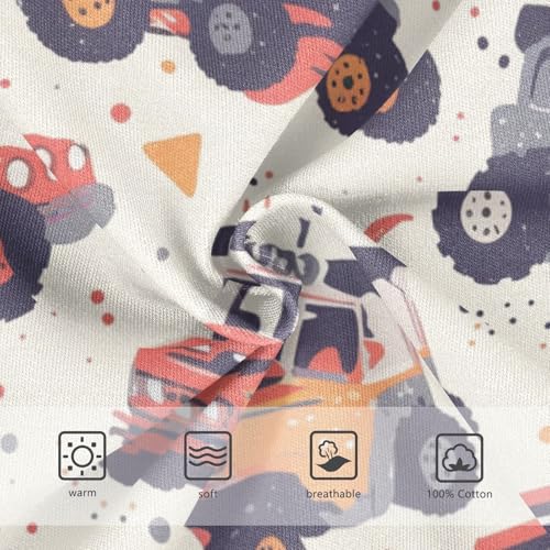 KLL Hand Drawn truck Car Pattern Boys Toddler Comfort Training Underwear Cute Undies3