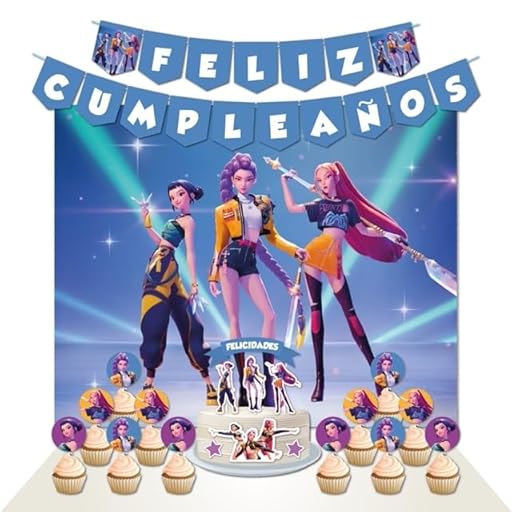 Decoración Cumpleaños Hunttriix 1-1 Cartel 100x80cm, 2 Banderines, 1 Cake Topper, 12 Toppers - Diseño para Fiestas Infantiles (Pack 3) | Ya disponible en tu tienda friki favorita! En mundofriki.es!