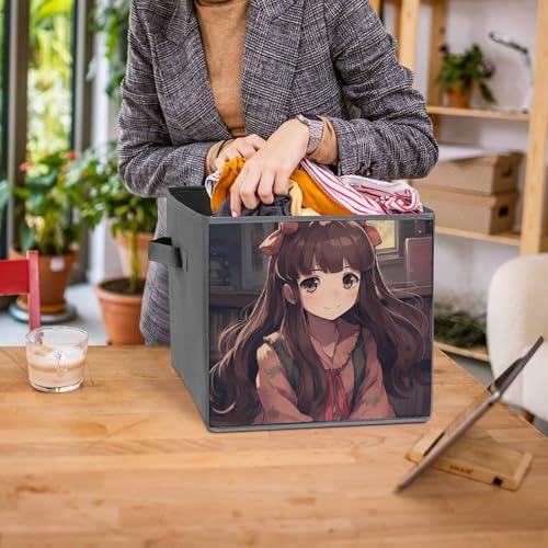 Panier de rangement pliable Anime pour optimiser les étagères de chambre - 8