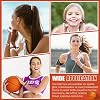 Hanaive 20 Pcs Basketball Hair Accessories Basketball Hair Ties Elastic Ponytail Holders No Crease Ribbon for Team Sport Party(Orange Basketball)