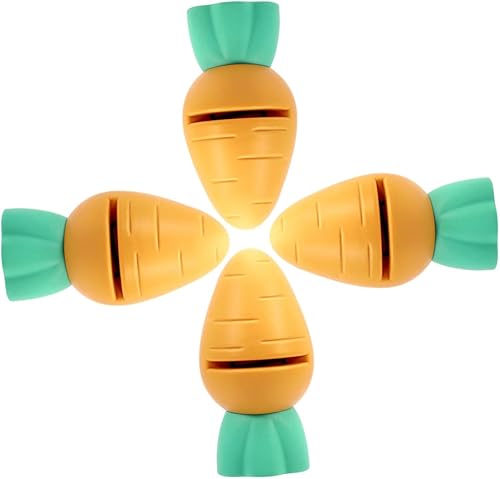 BETOOKY 4pcs Whetstone Japanese Whetstone Blade Sharpening Wet Frosted Stone Orange Cartoon Carrot Whetstones Cutter Sharpening Stone Mini