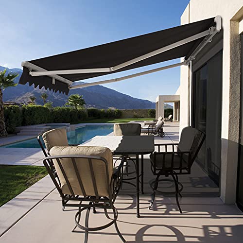 Toldo retráctil resistente a los rayos UV con lona impermeable de pared 7