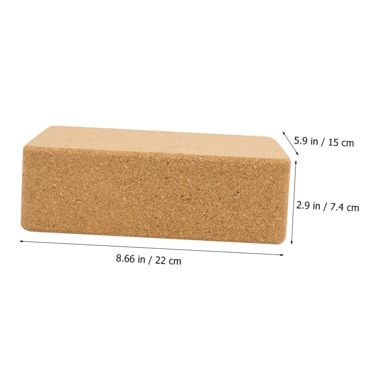 ARTSEWPLY Natural Oak Yoga Blocks High Density Fitness Training Yoga Brick for Dancers