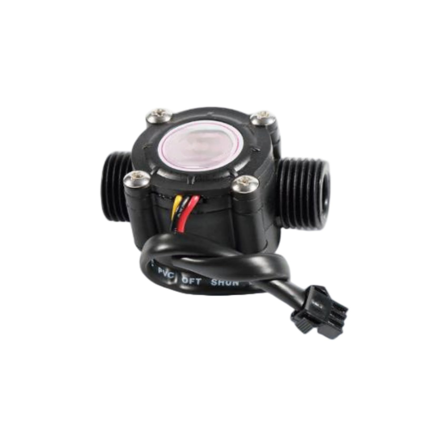 MKHQST Flowmeter 2pcs G1/2 1/2-inch Hall-effect Water Flow Sensor 201B For Wall-hung Boilers And Heaters(Black)
